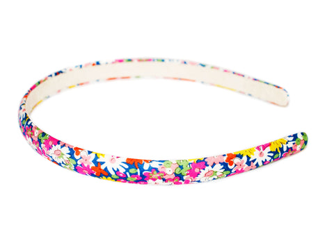 Liberty Libby Suede Lined Alice Band - Multi