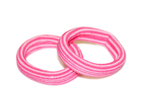 Stripe Wide Elastics - Dark Pink