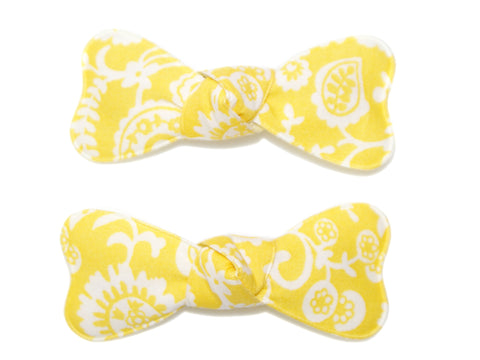 Liberty Clare & Emily Bow Snaps - Yellow