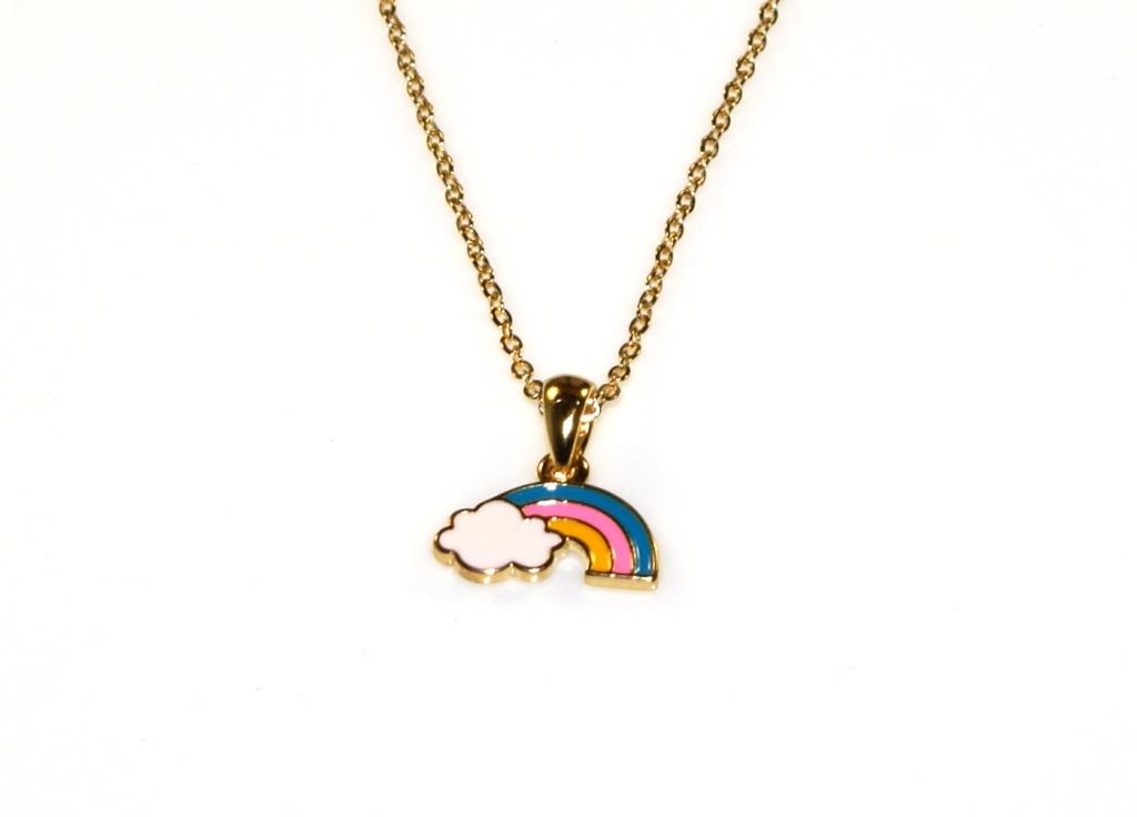 Rainbow Necklace - Gold/Multi