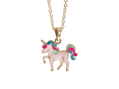 Unicorn Necklace - Gold/Pink/Multi