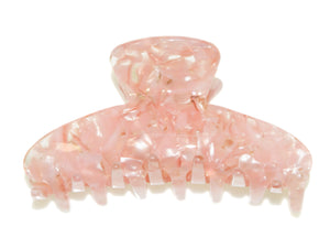 Acetate Crescent Claw - Pink Marble