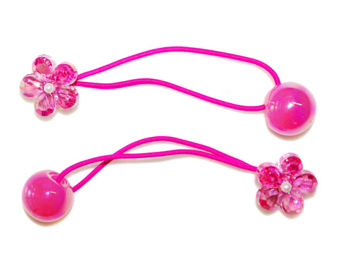Pearl Flower Bobbles - Dark Pink