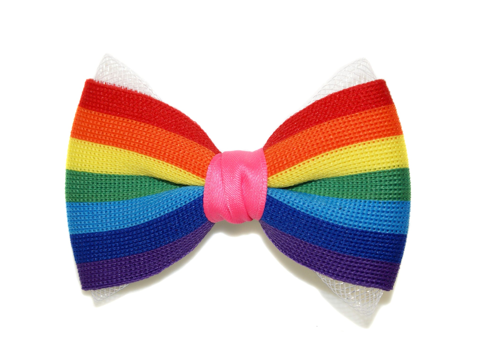 Rainbow Big Bow Clip - Rainbow