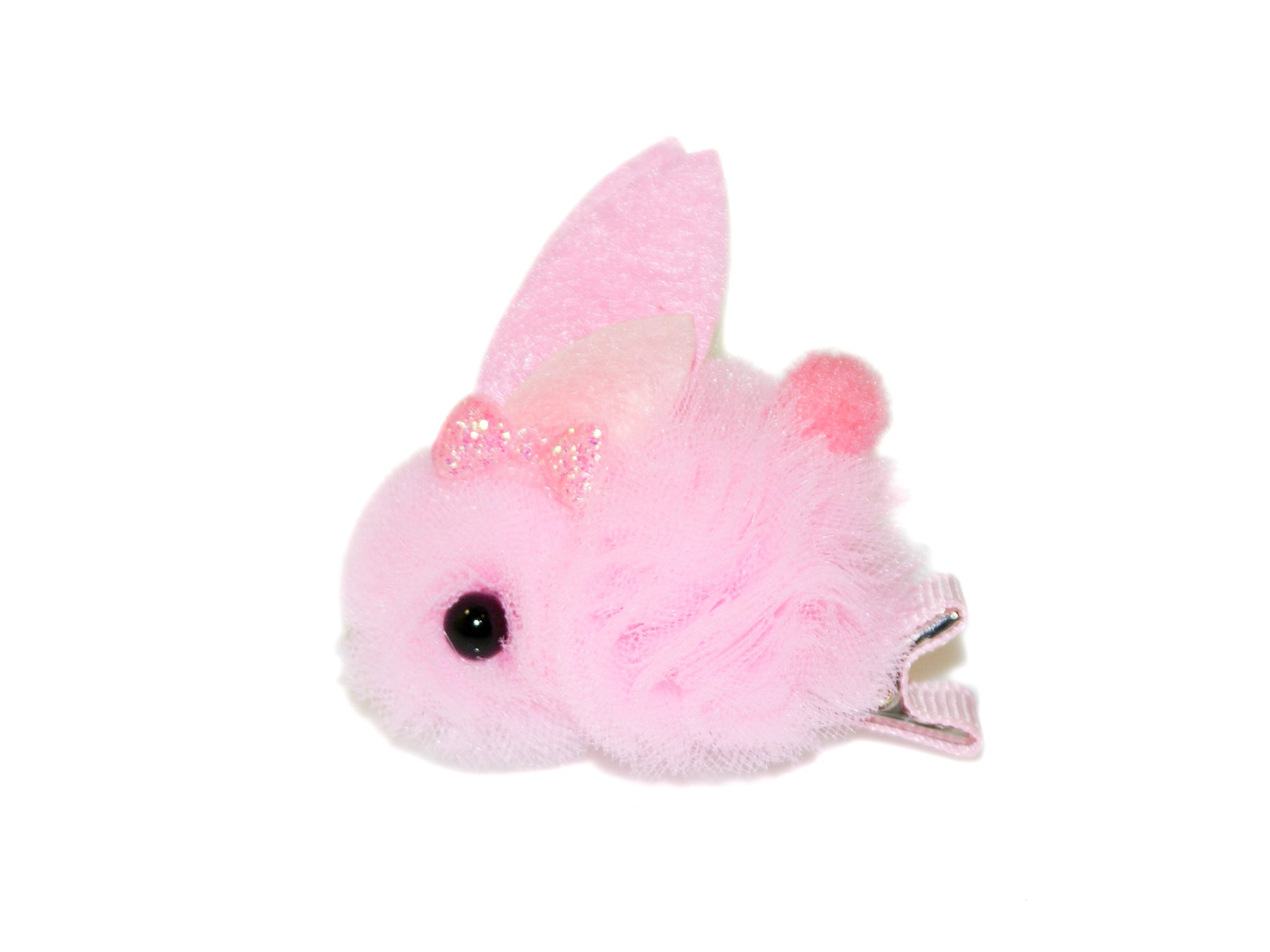 Tulle Bunny Clip - Pink