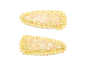 Glitter Small Snaps - Yellow