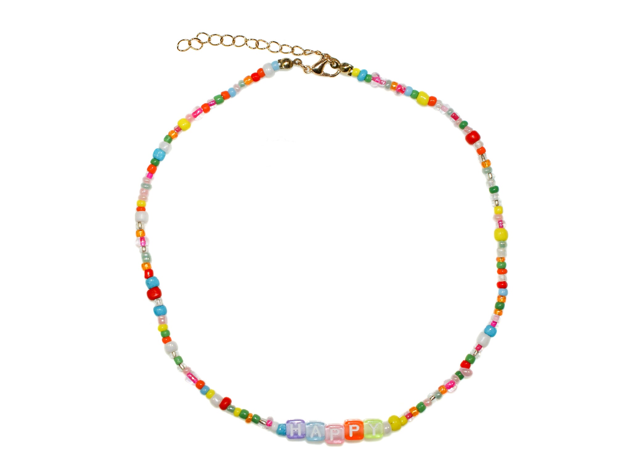 Happy Bead Necklace - Multi