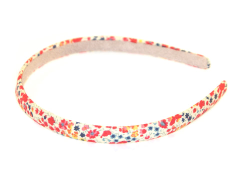 Liberty Of London Phoebe Suede Lined Alice Band - Coral