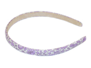 Liberty Danjo Coast Suede Lined Alice Band - Lilac