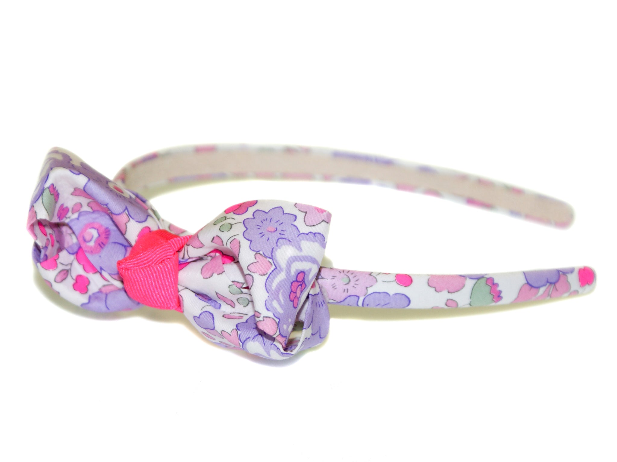 Liberty Besty Turned Bow Alice Band - Pink-Lilac