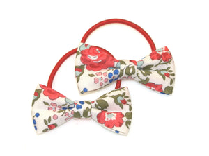 Liberty Felicite Bow Ponytails - Red