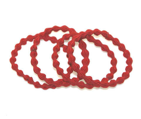 Bubble Fused Elastics 4 Pack - Red