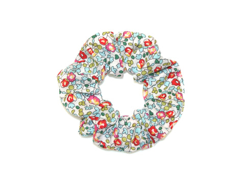 Liberty Eloise Scrunchie - Turquoise/Red