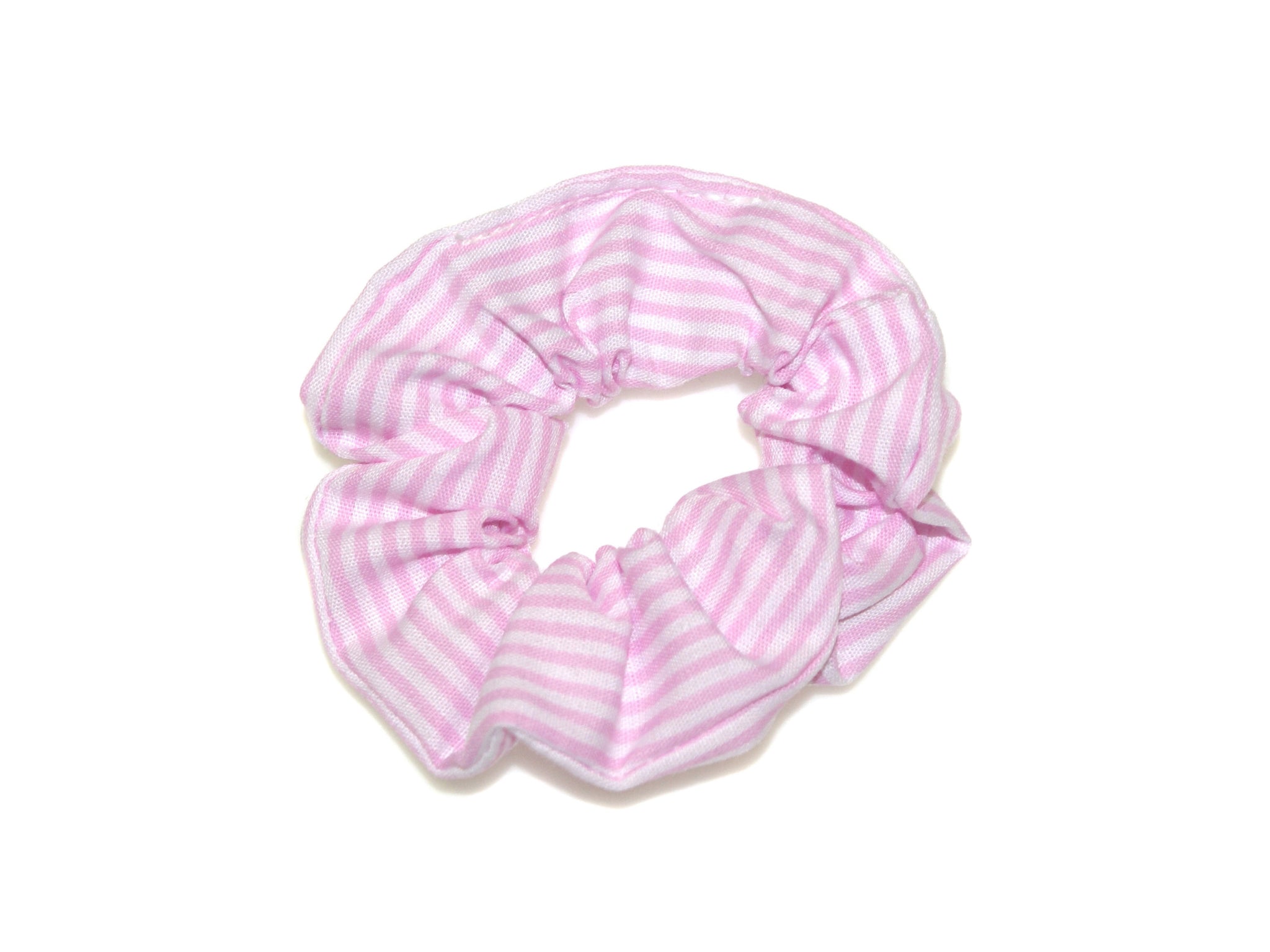 Stripe Scrunchie - Light Pink