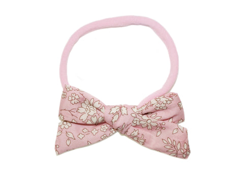 Liberty Capel Baby Bow Headband - Pink