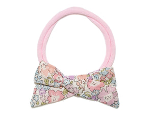 Liberty Michelle Baby Bow Headband - Pink/Lilac
