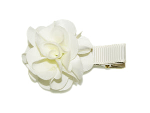 Single Flower Clip - Ivory