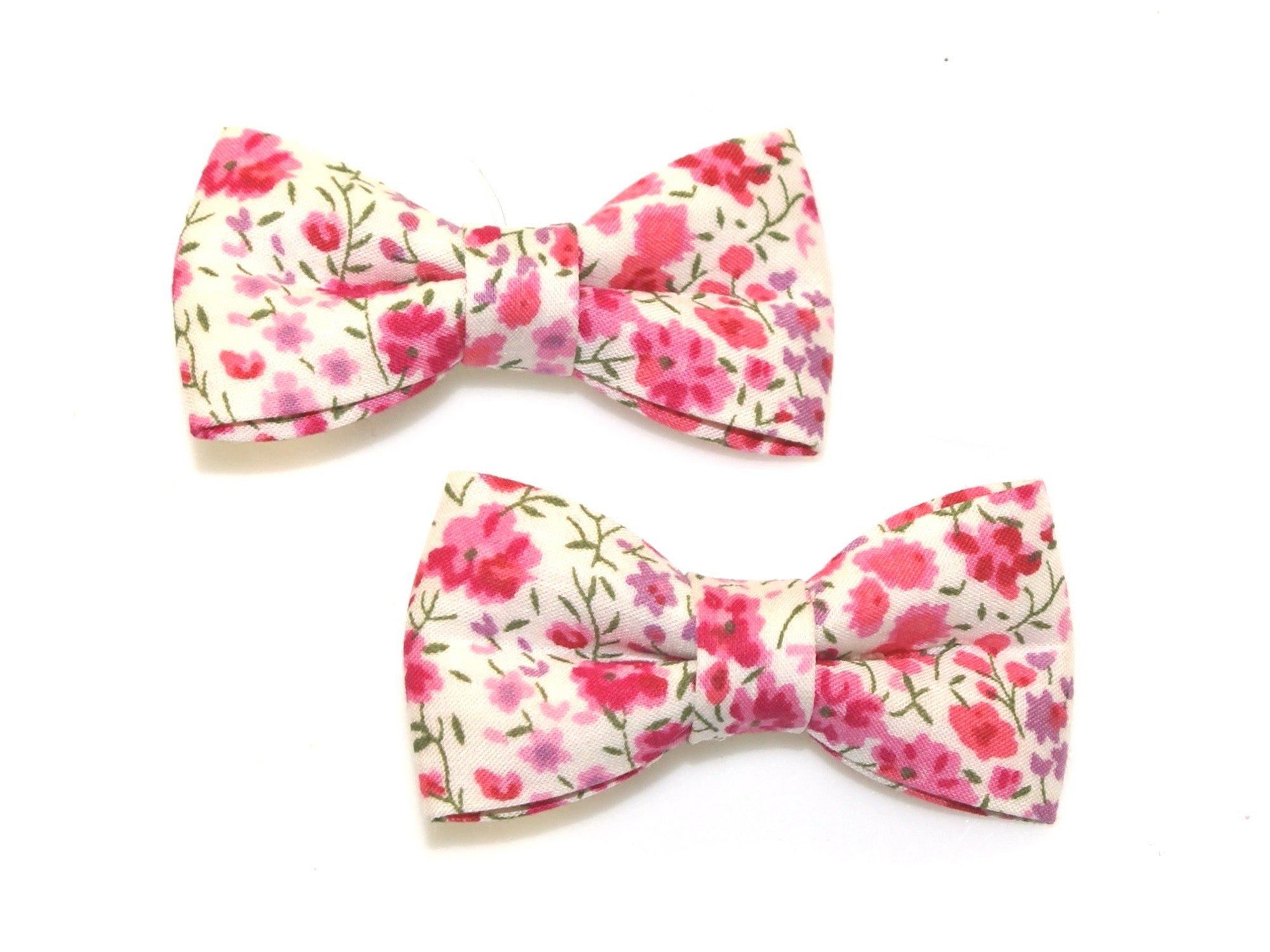 Liberty Phoebe Bow Clips - Pink