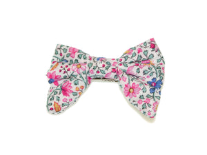 Liberty Camille Small Soft Bow Clip - Pink
