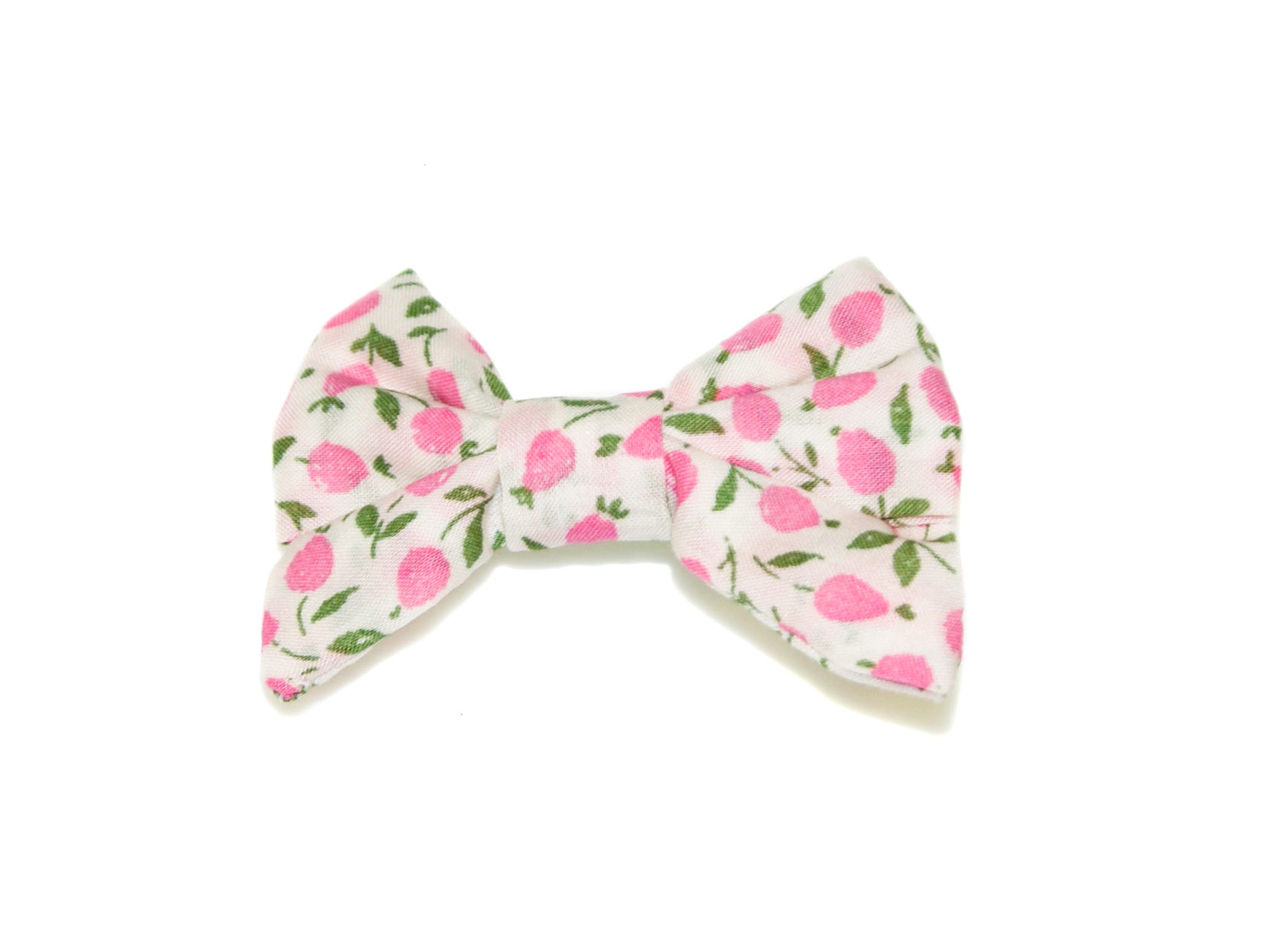 Liberty Ed Small Soft Bow Clip - Pink/Green