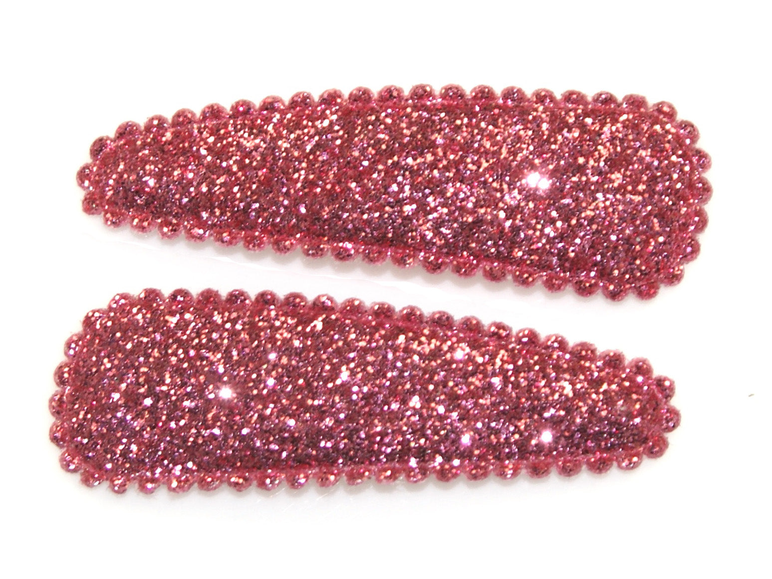 Glitter Medium Snaps - Dark Pink
