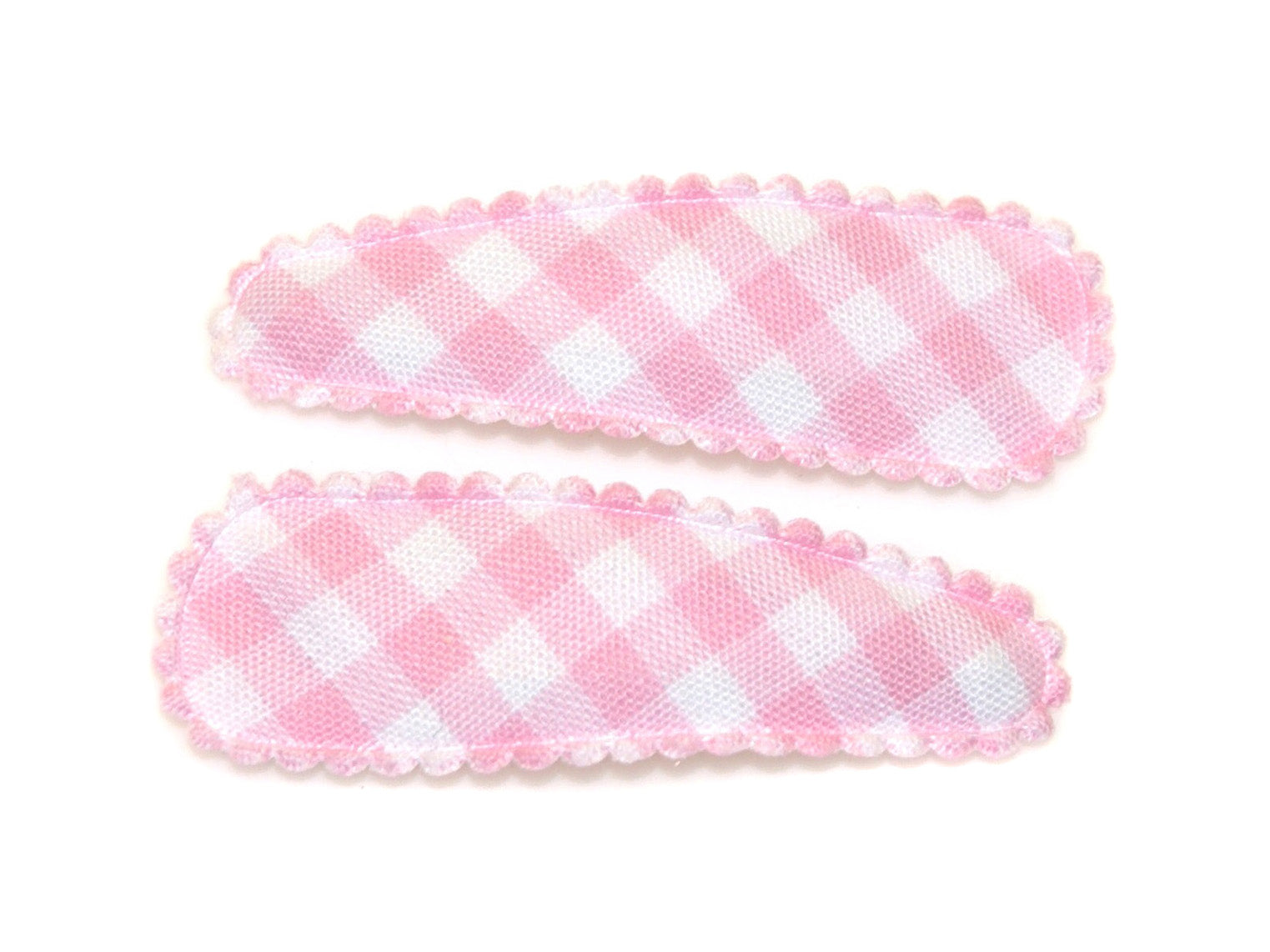 Gingham Bold Mid Snaps - Pink/White