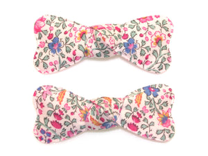Liberty Camille Bow Snaps - Pink