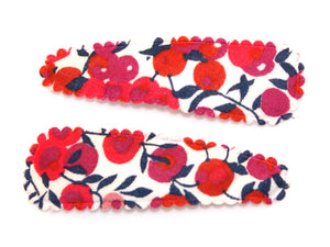 Liberty Wiltshire M Snaps - Red/Navy/White