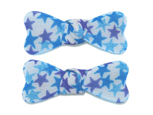 Star Bow Snaps - Blue