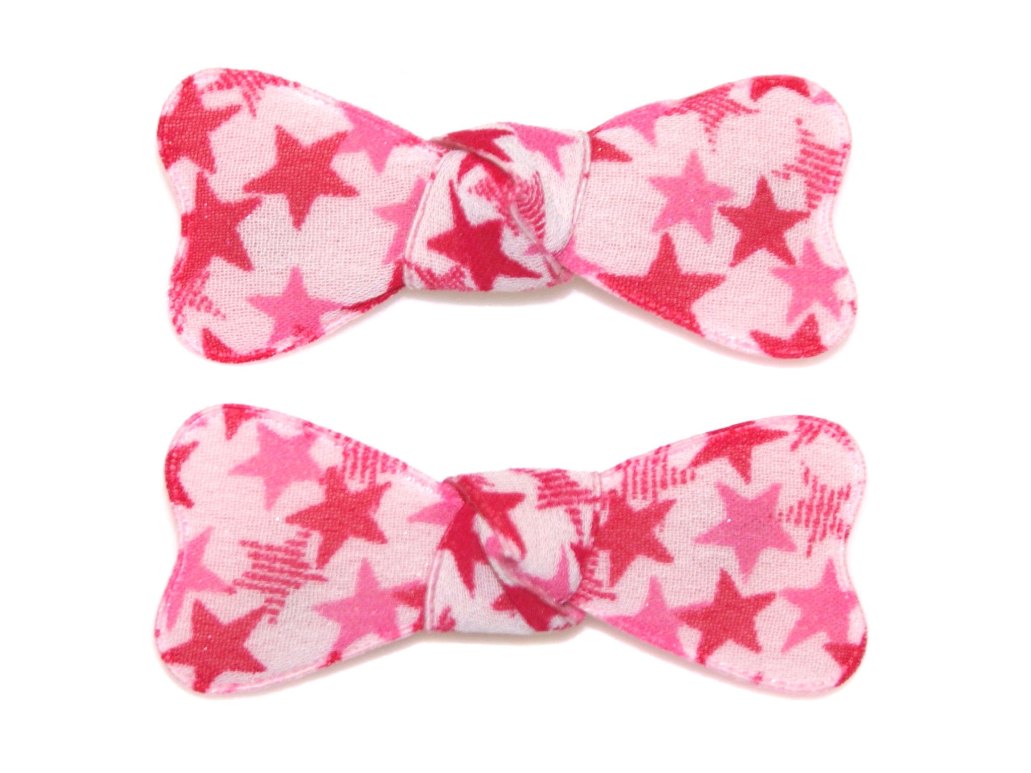 Star Bow Snaps - Pink