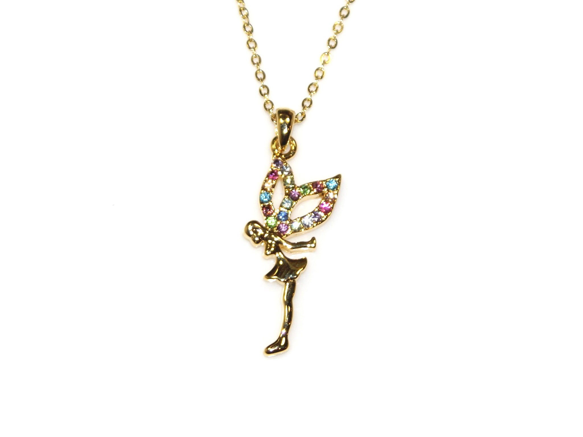 Fairy Diamante Necklace - Gold/Multi