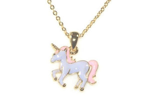 Unicorn Necklace  - Gold/Lilac/Pink