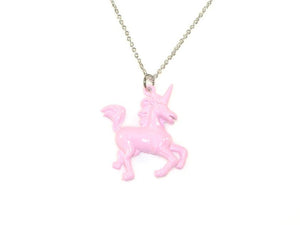 Unicorn Necklace - Silver/Pink