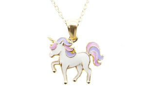 Unicorn Necklace - Gold/White/Pink/Purple