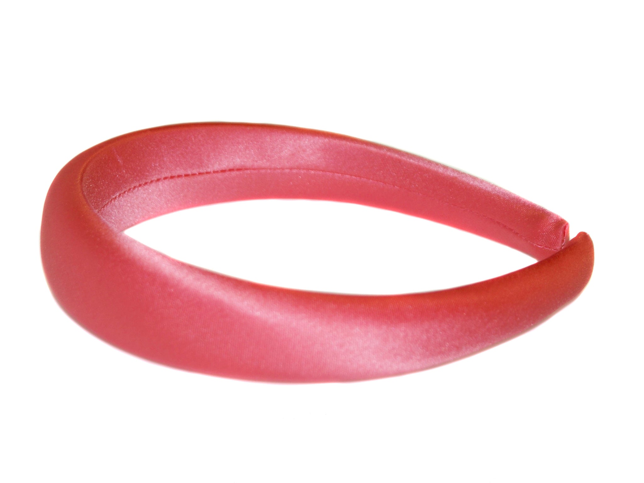 Halle Satin Padded Alice Band - Coral