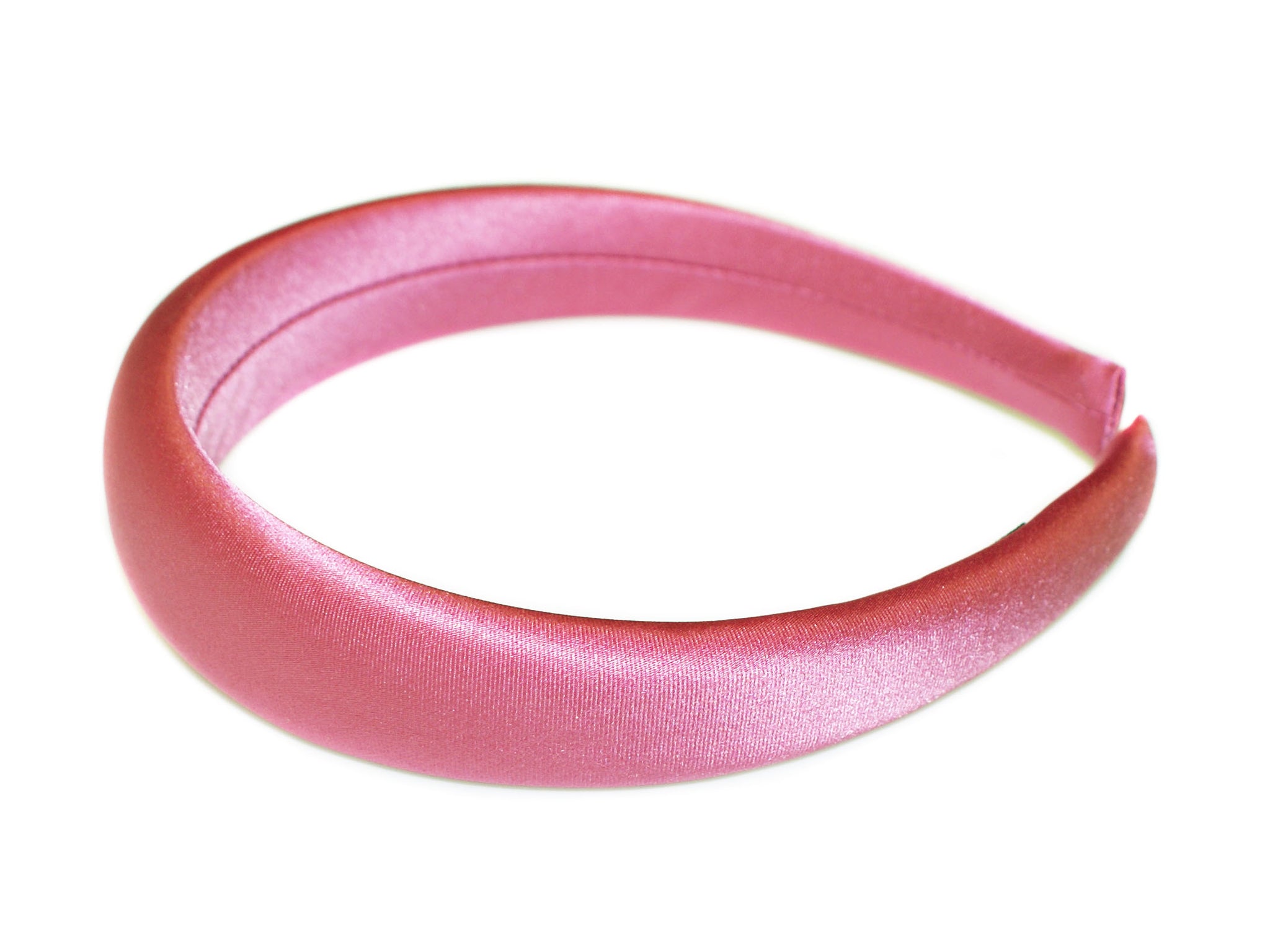 Halle Satin Padded Alice Band - Pink