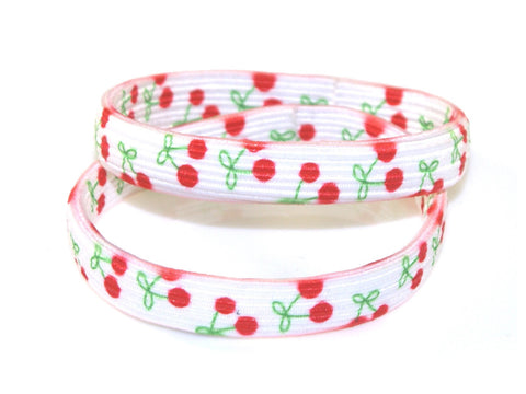 Cherry Elastics - White/Red