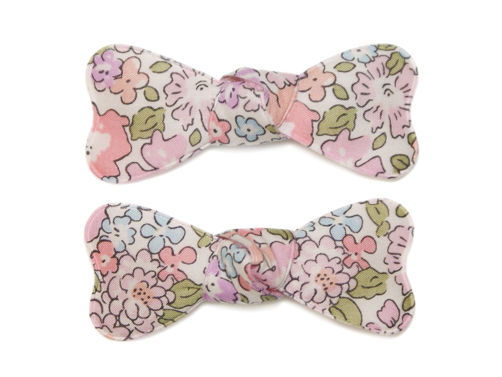 Liberty Michelle Bow Snaps - Pink/Lilac